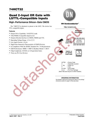 74HCT32DTR2G datasheet  